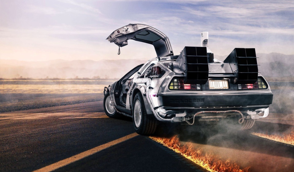 Огненный дрифт автомобиля