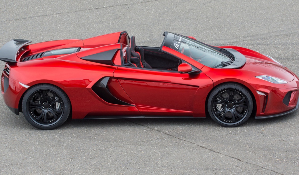 Красный кабриолет McLaren
