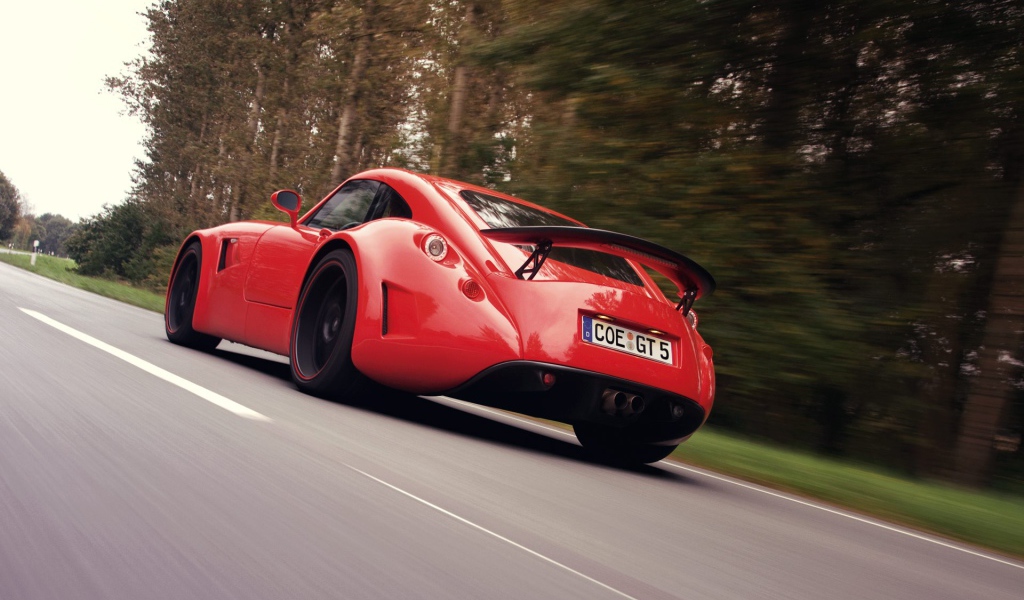 Спорт кар Wiesmann на фоне леса