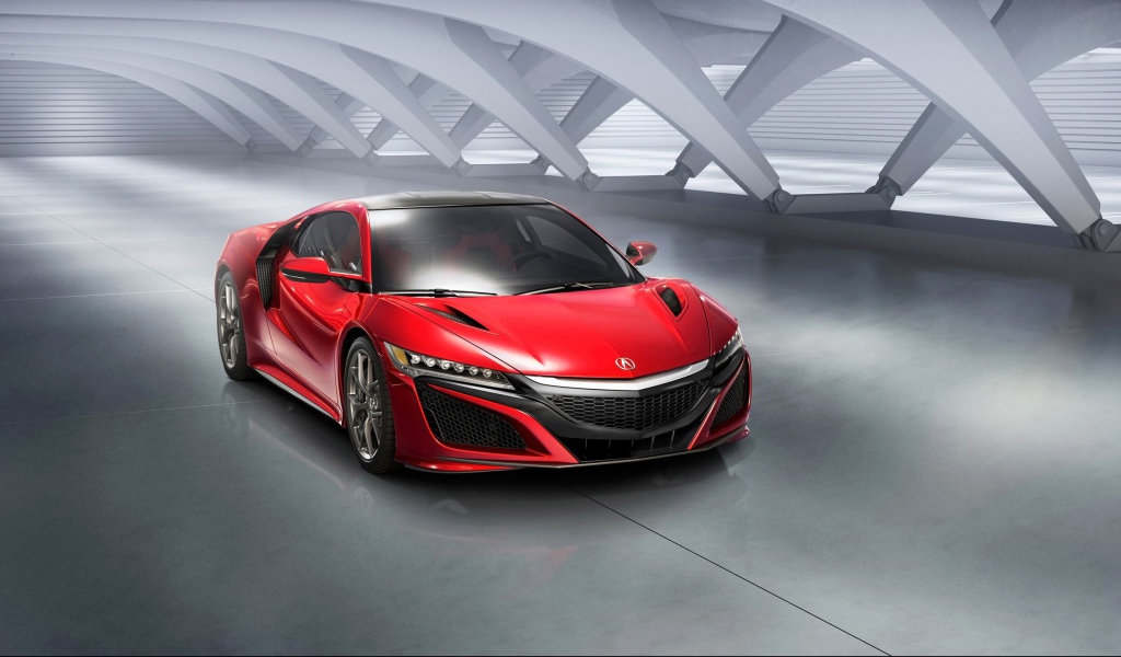 Красная спортивная Acura NSX
