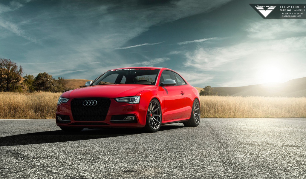 Audi S5 на фоне поля, Vorsteiner