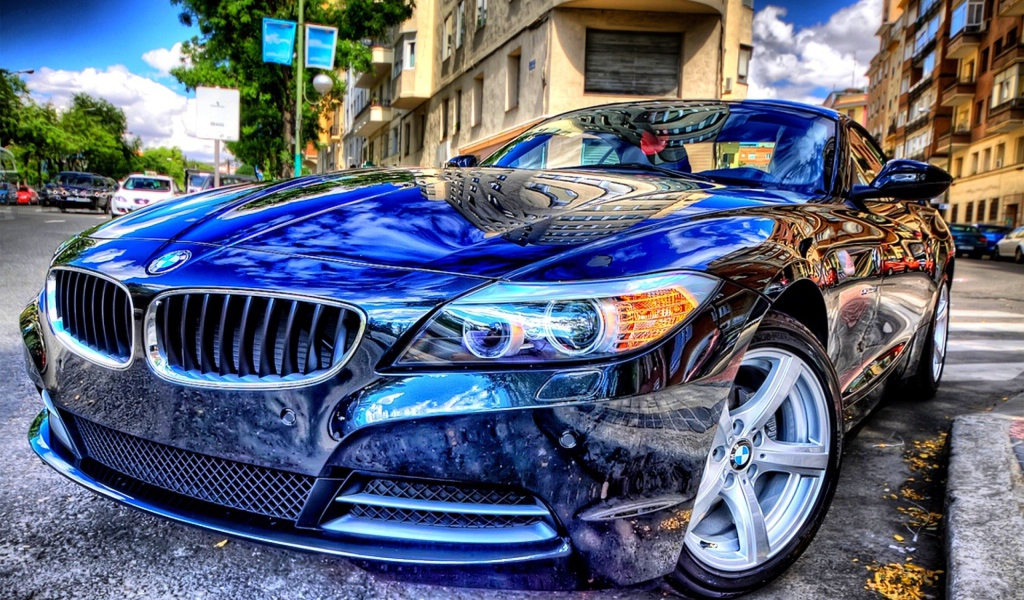 Блестящий БМВ, HDR фото