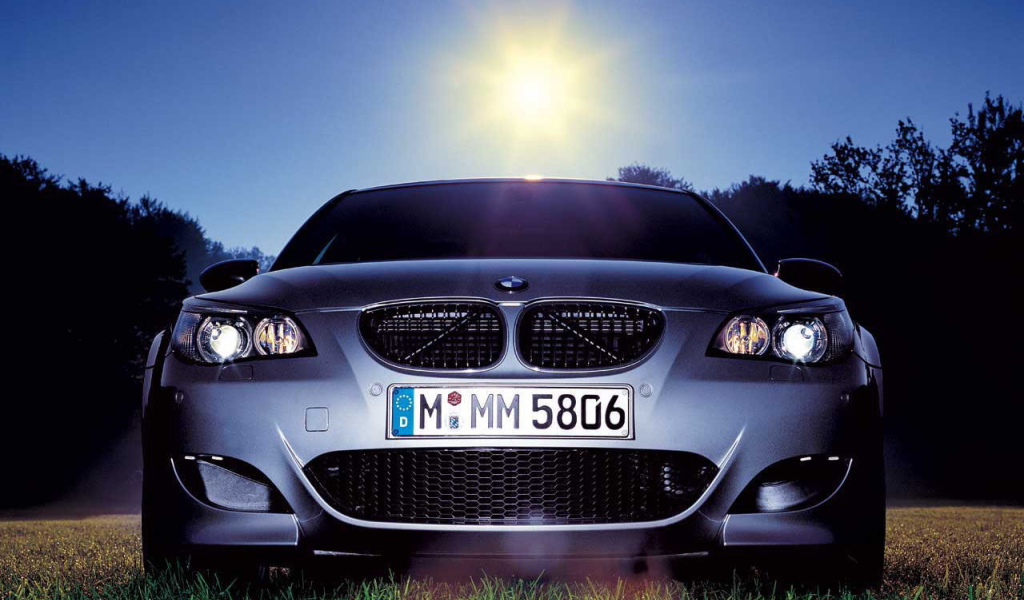 BMW на солнечной поляне