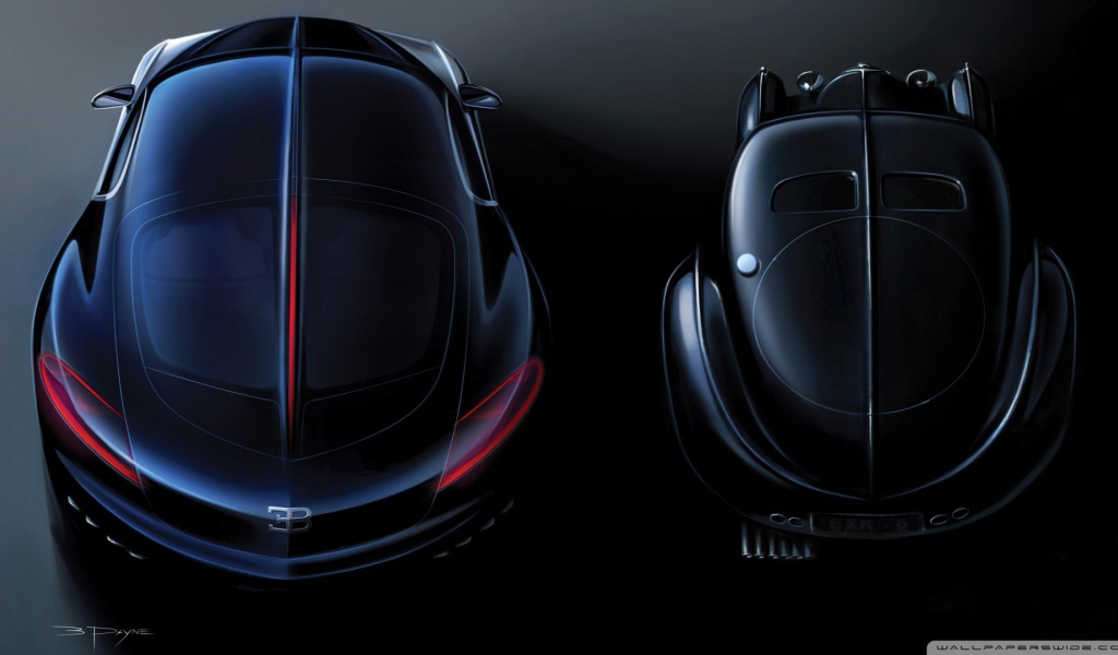 Авто Bugatti в форме черепашки