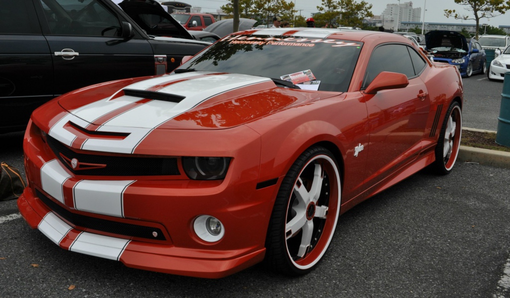 Красный Chevrolet Camaro Z28