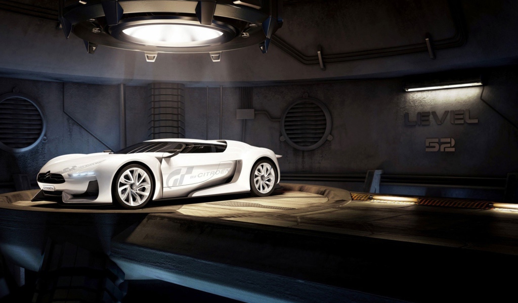 Белый  Citroën Gran Turismo