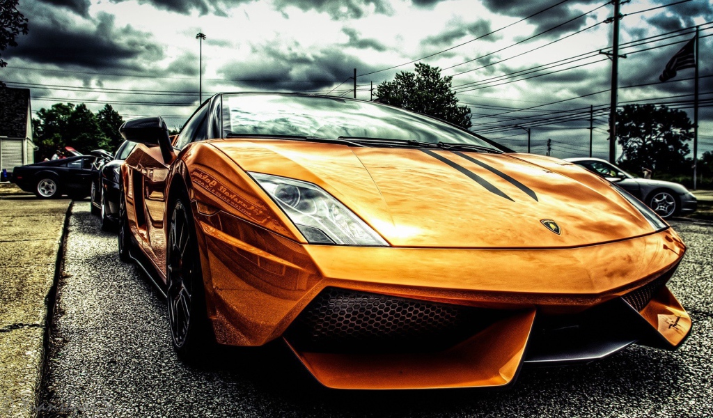 Золотисто оранжевый Lamborghini Gallardo LP570-4