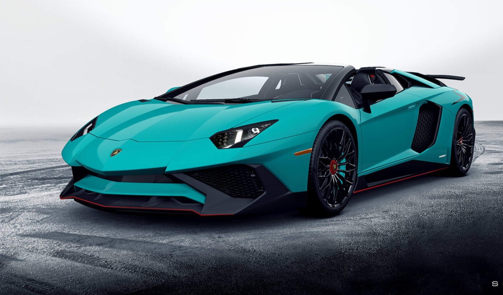 Светло зеленый Lamborghini Aventador