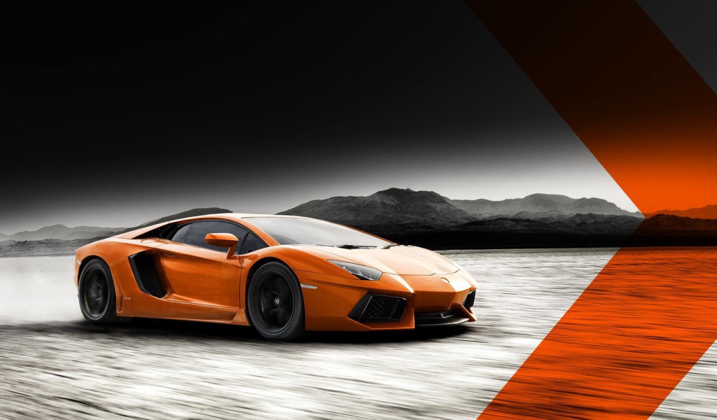 Оранжевый Ламборджини  авентадор