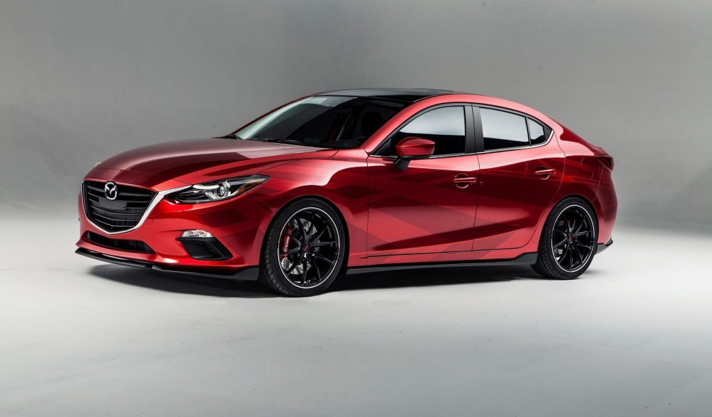 Красный автомобиль Mazda Vector 3