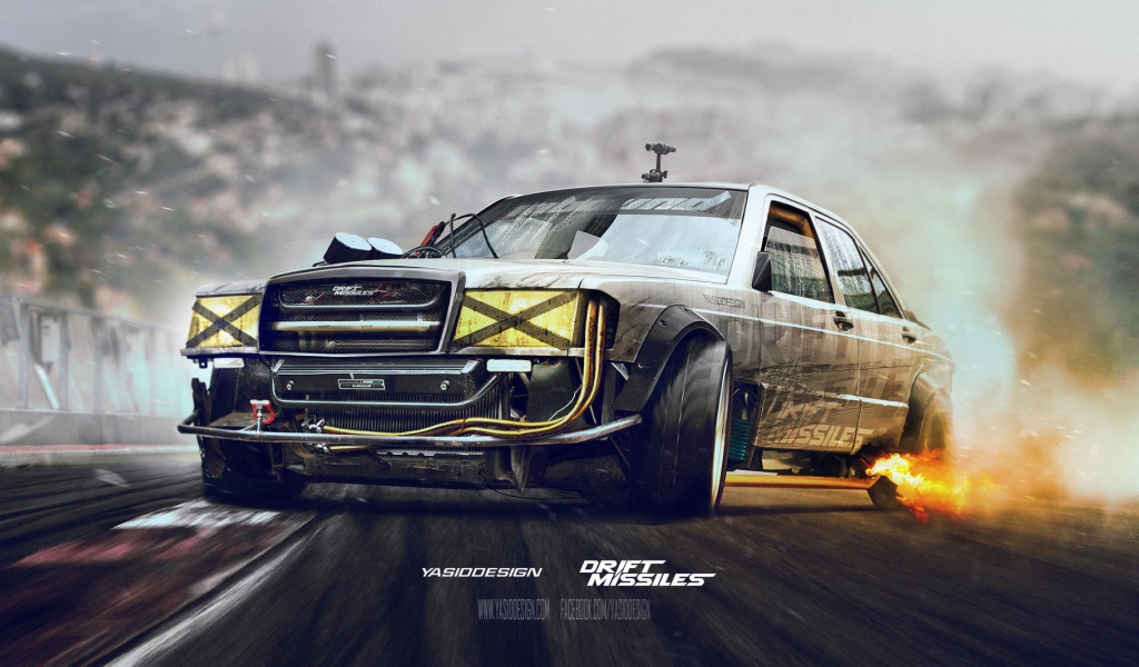 Автомобиль Мерседес, Drift missile