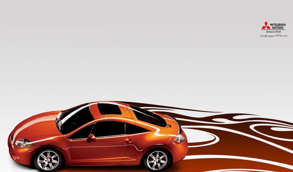 Оранжевый митсубиси