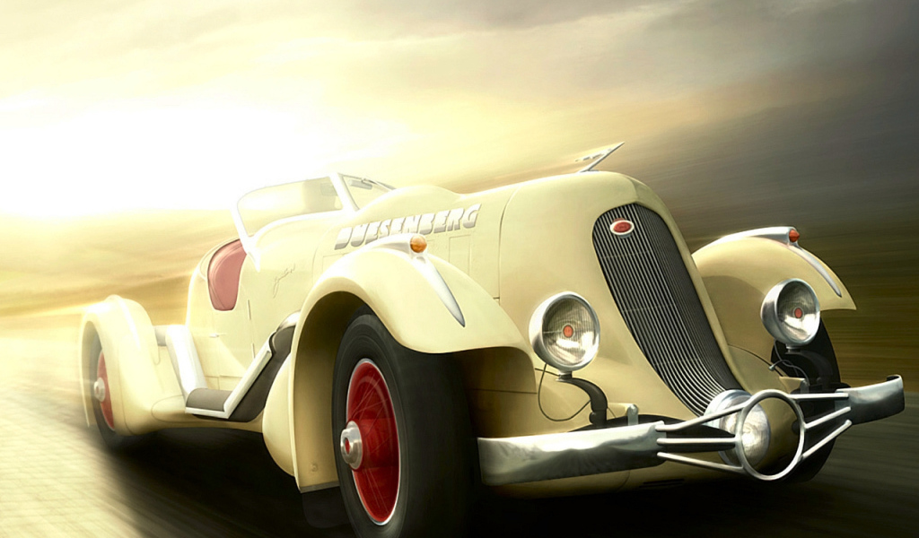 Ретро спортивный автомобиль