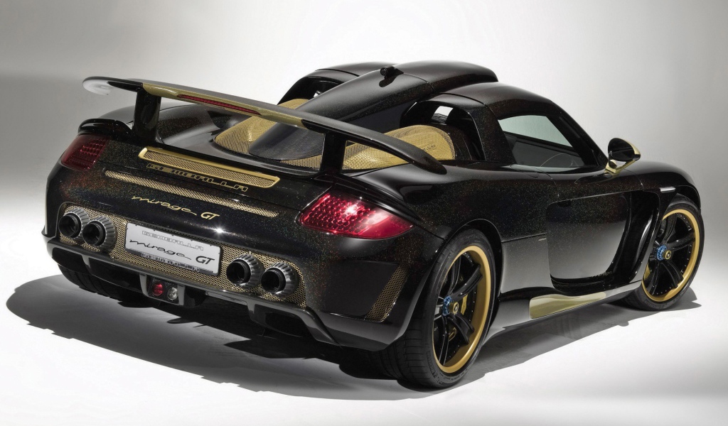 Черный Порше Gemballa Mirage GT