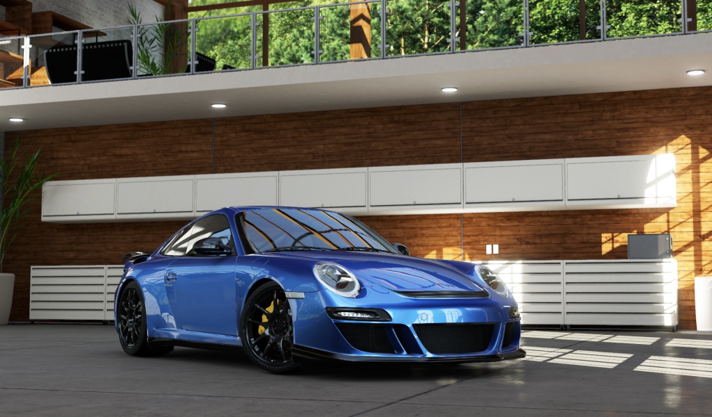 Порше РУФ 12 в гараже