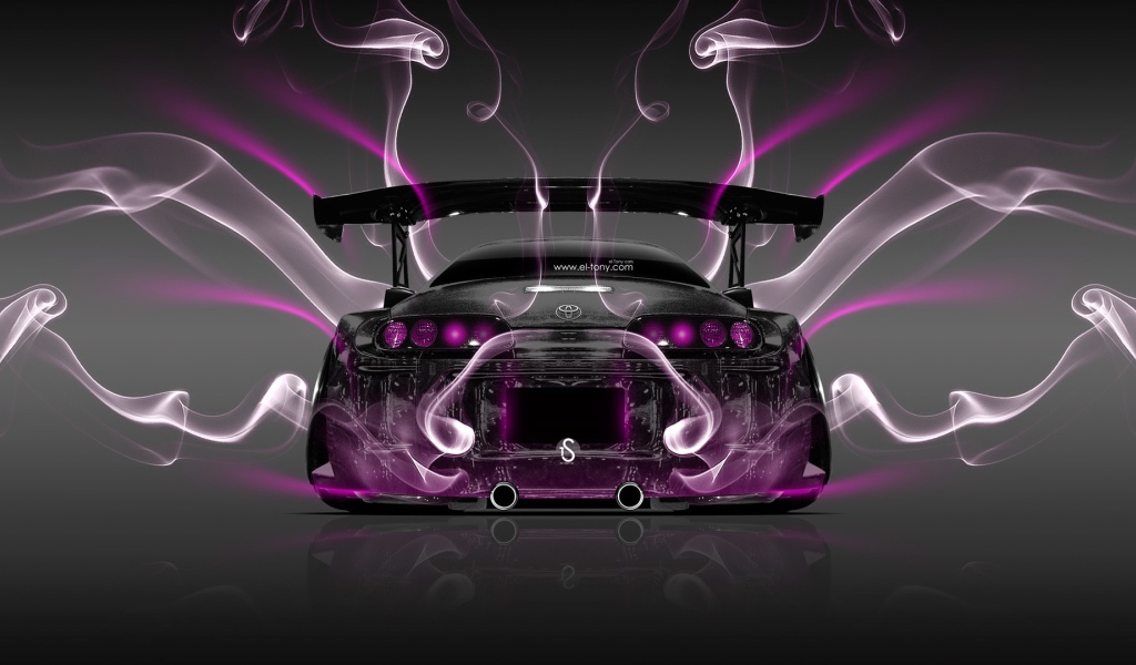 Фиолетовая энергия Toyota Supra