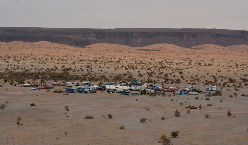 The Parking lot on the Dakar 2015