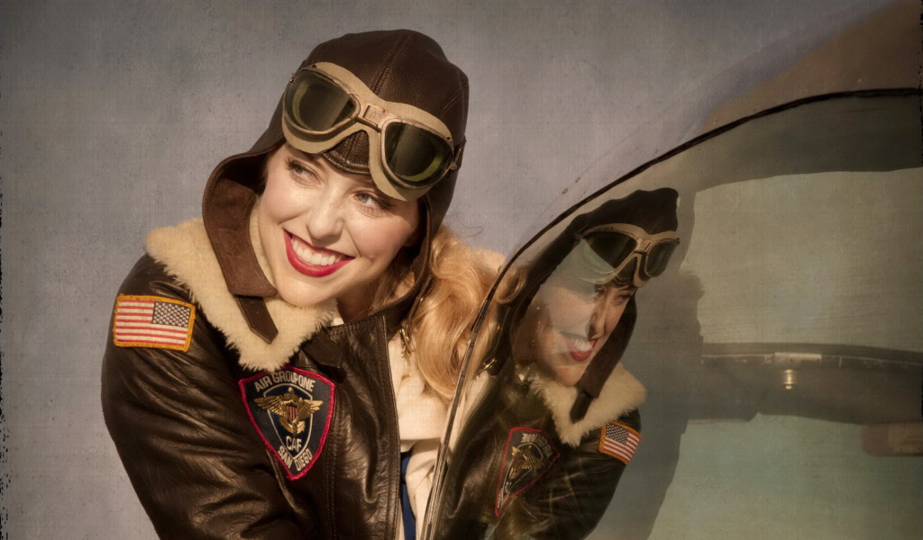 Американская девушка пилот