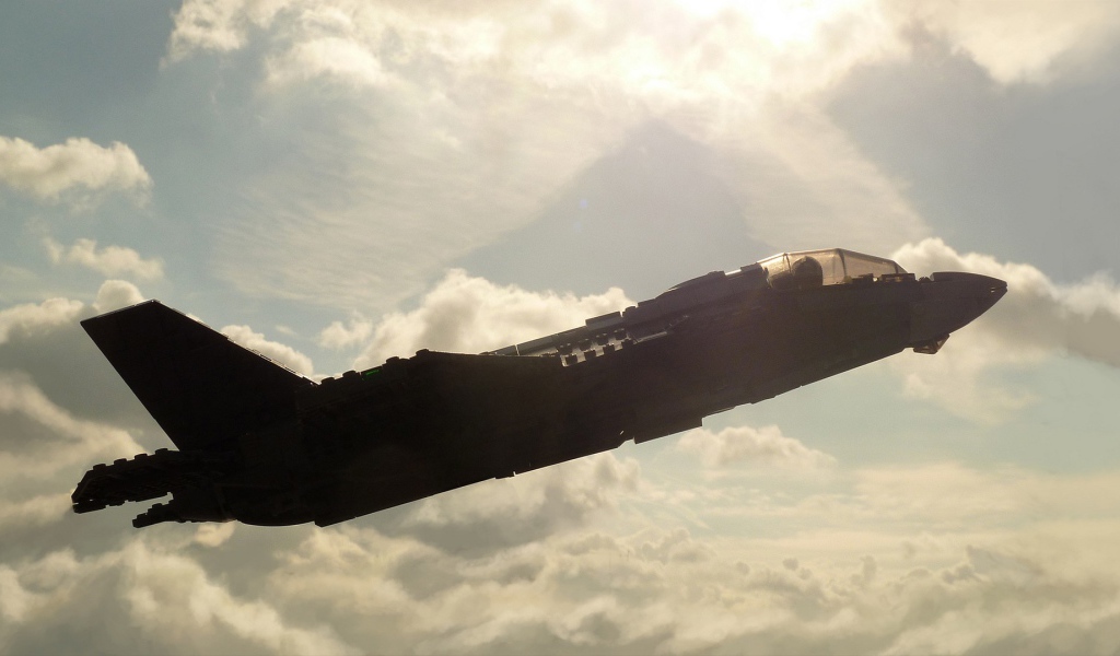 Реактивный самолет из ЛЕГО