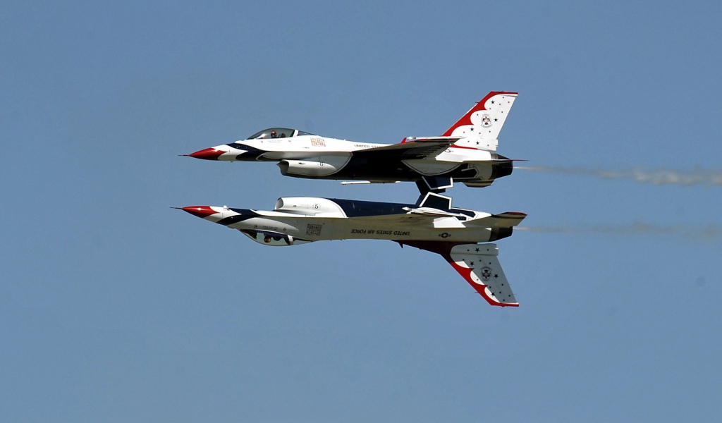 Зеркальный полет истребителей