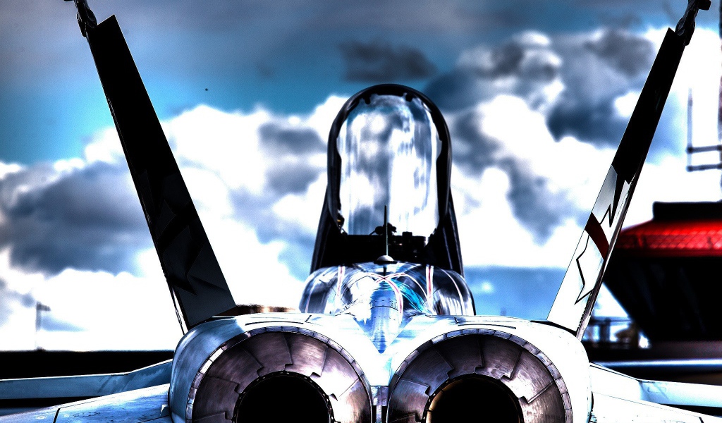 Сопла самолета McDonnell Douglas CF-18 Hornet