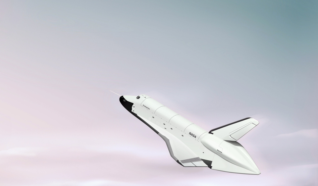 Шаттл над облаками