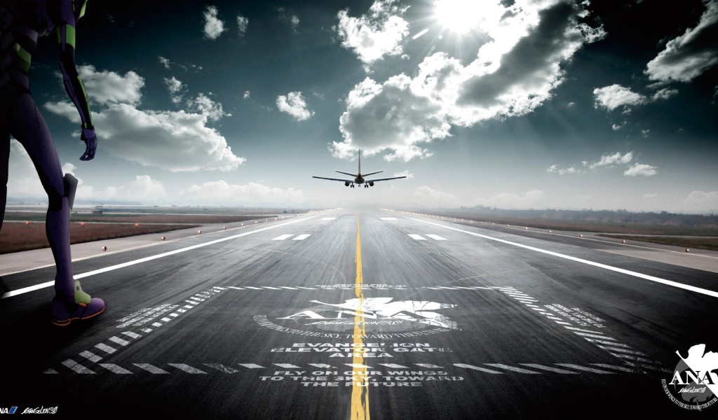 Самолет заходит на посадку