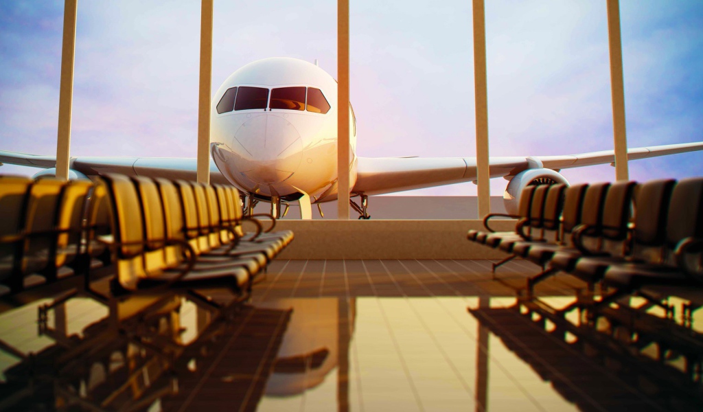 Зал ожидания в аэропорту