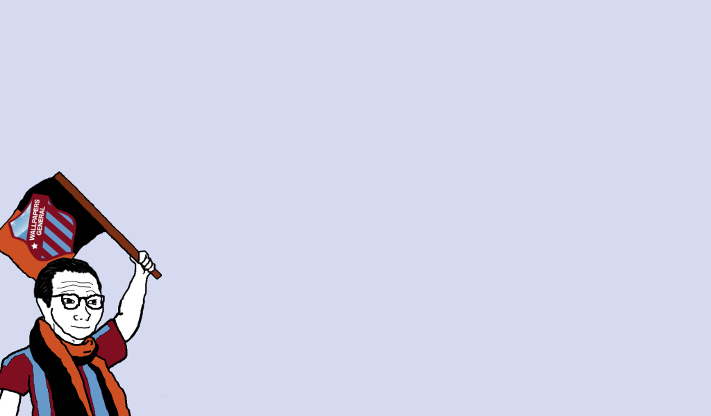 Фанат с флагом, серый фон