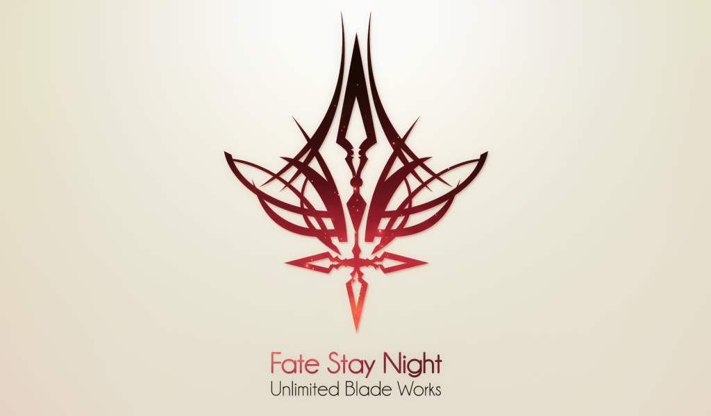 Символ аниме Ночь прибытия на сером фоне