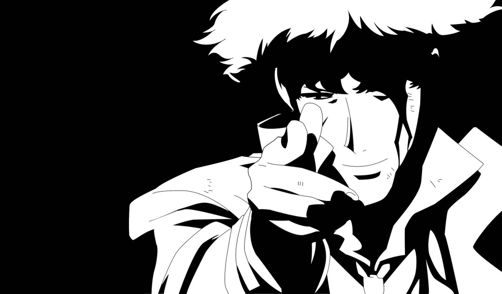 Аниме Ковбой Бибоп, черный фон