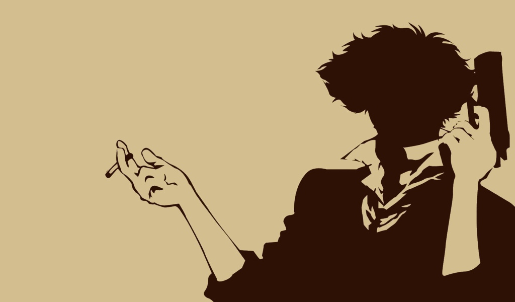 Аниме Ковбой Бибоп, коричневый фон