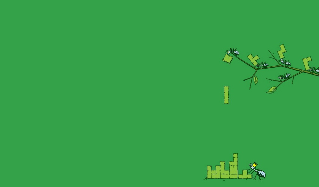 Муравьи и зеленый тетрис