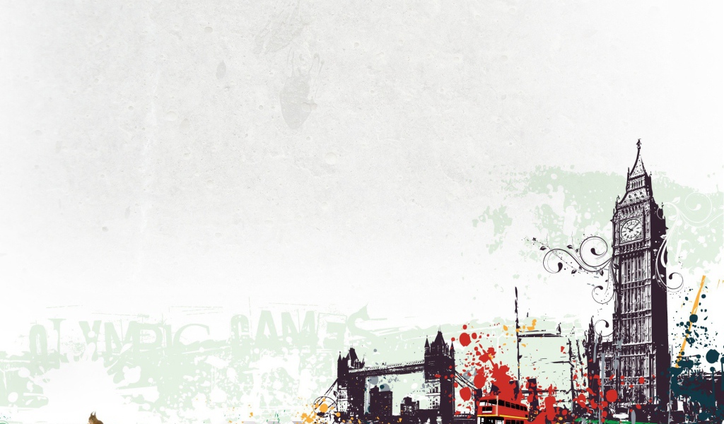 Арт Лондон, серый фон