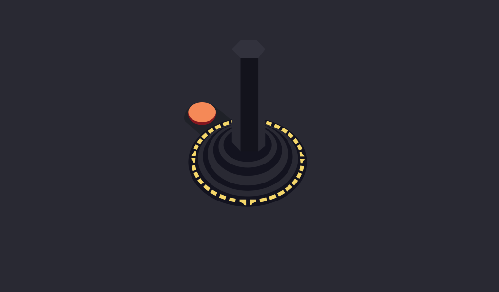 Джойстик Атари, черный фон