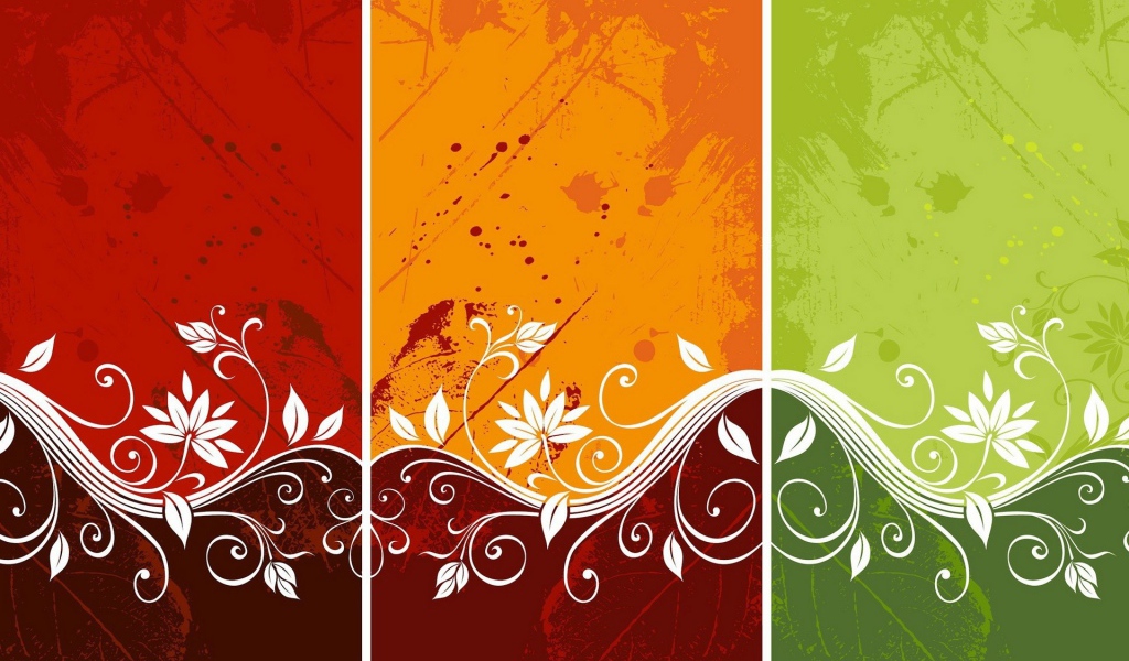 Фон с орнаментом из цветов