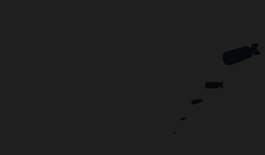 Черные бомбы, темно серый фон