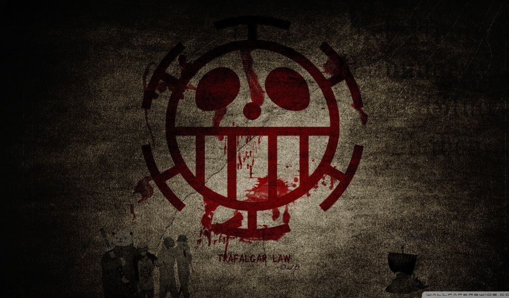 Кровавый символ аниме Трафальгар Ло