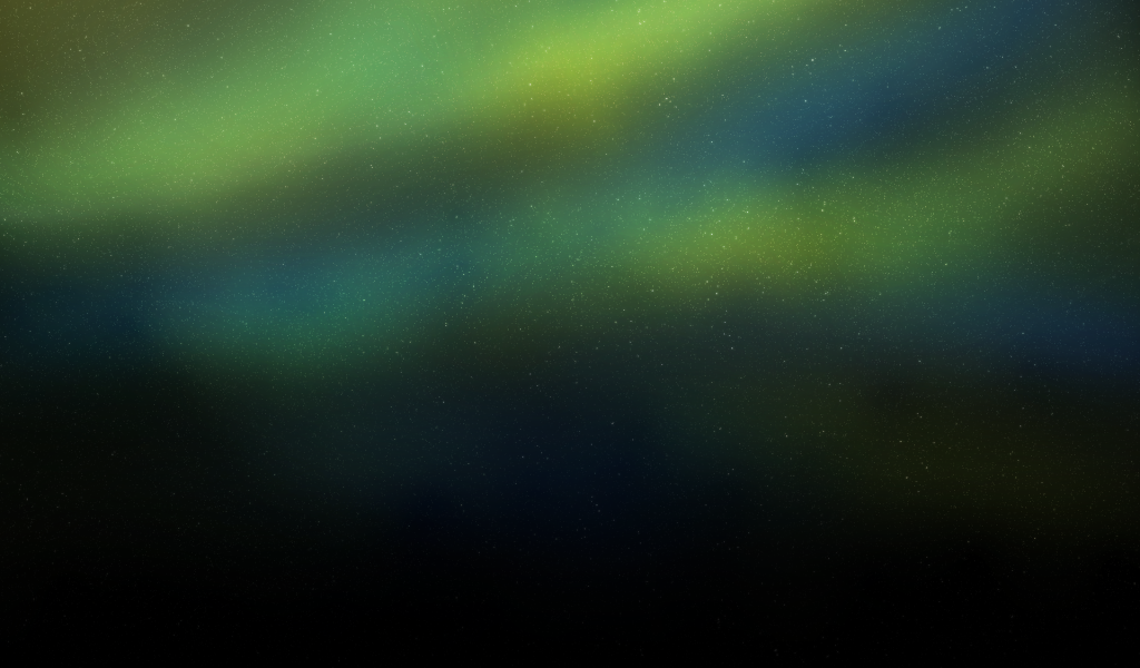 Сине зеленый фон звездного неба