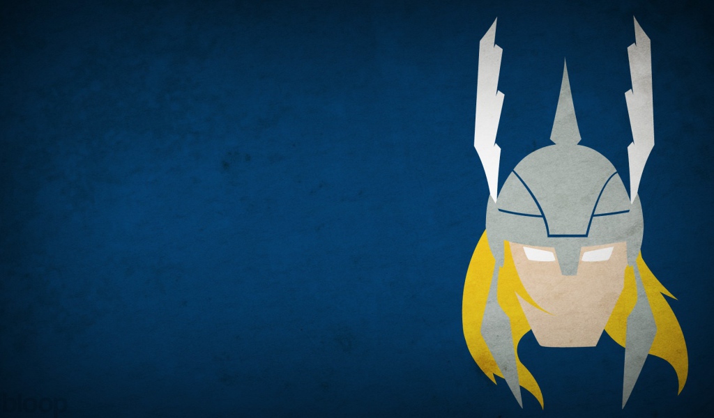 Синий фон с Тором