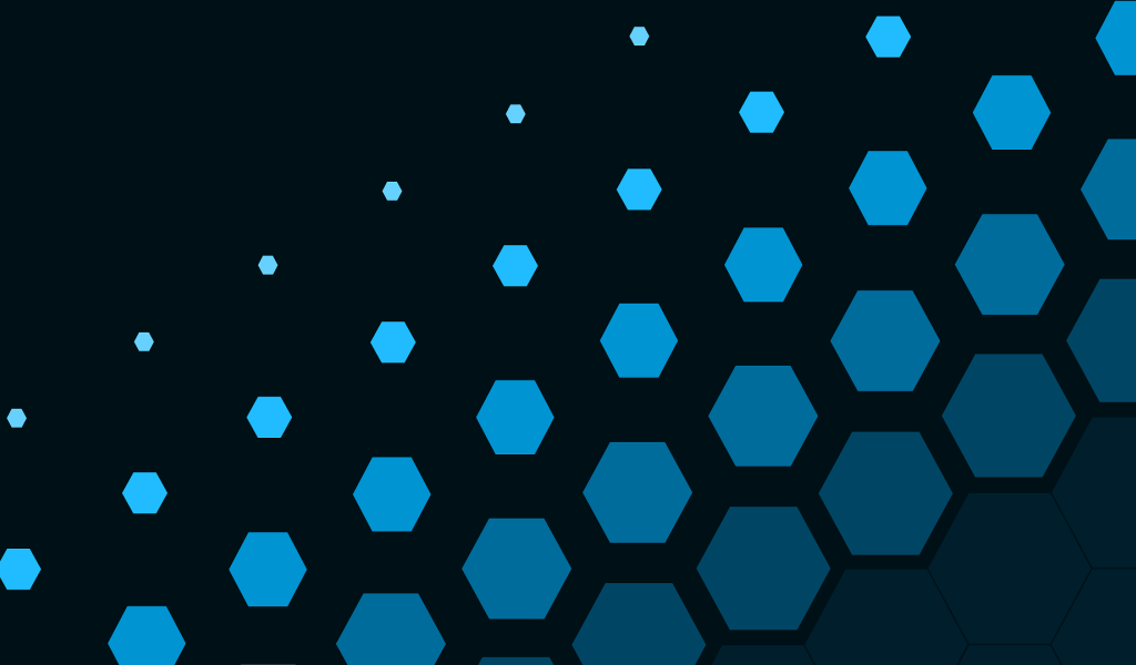 Голубые шестигранники на черном фоне