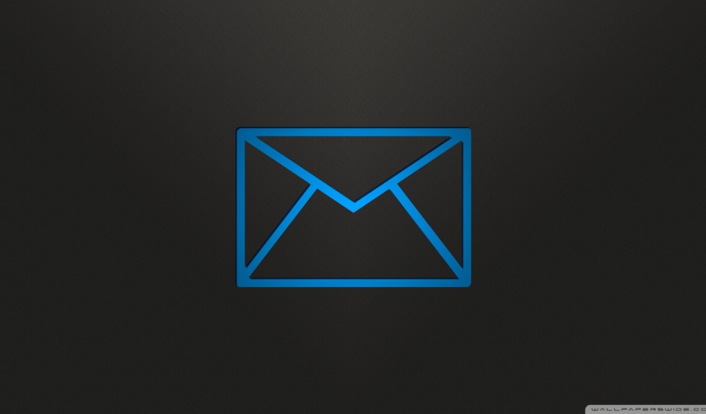 Голубое письмо, черный фон