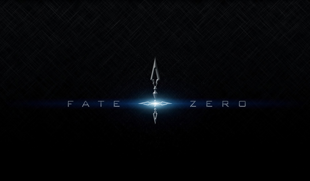 Голубые буквы, аниме Fate-Zero
