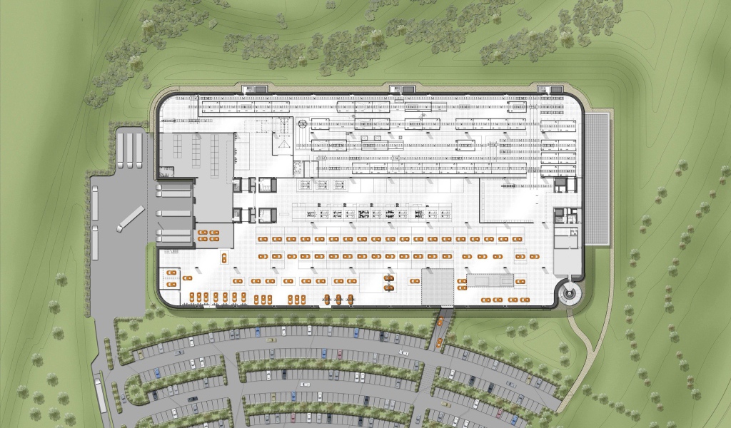 Рабочий чертеж фабрики