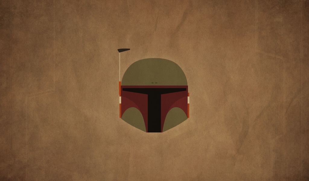 Бобба Фет Звездные войны, коричневый фон