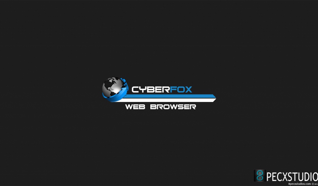 Браузер Cyberfox, голубой на сером фоне
