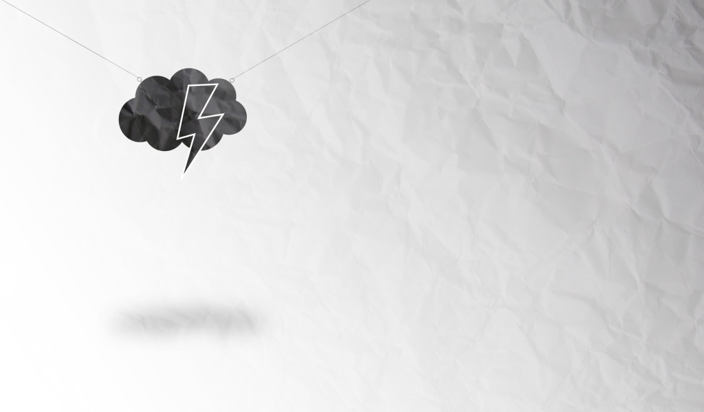 Туча с молнией, фон