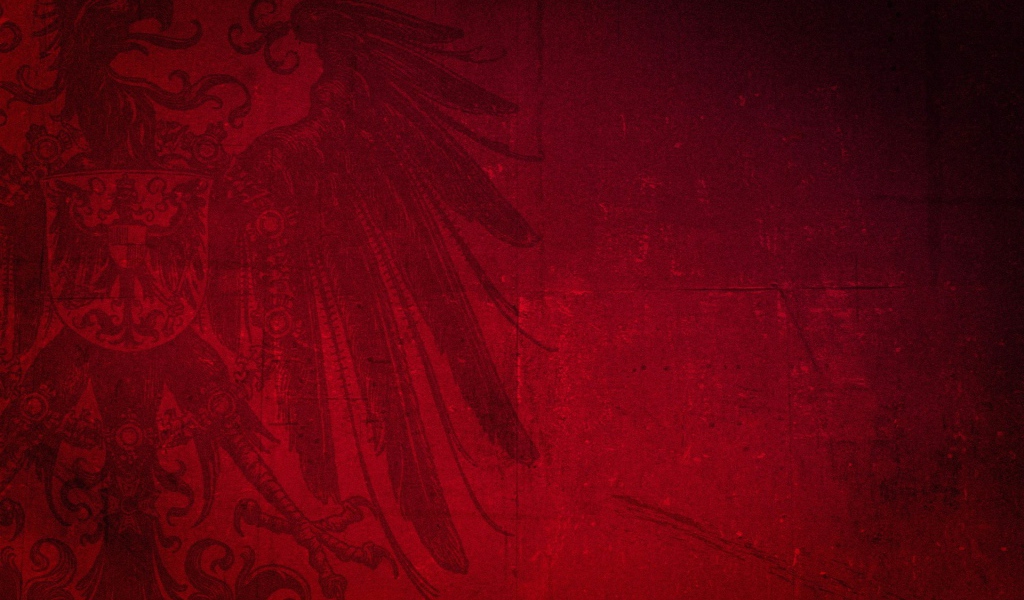 Герб орел на красном фоне