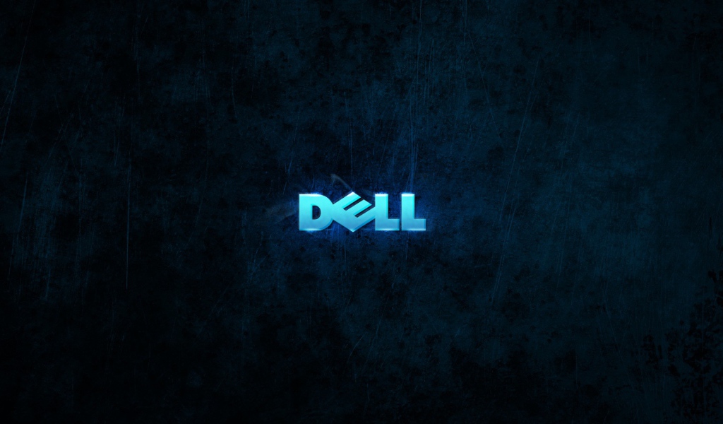 Логотип ДЕЛЛ на сине черном фоне