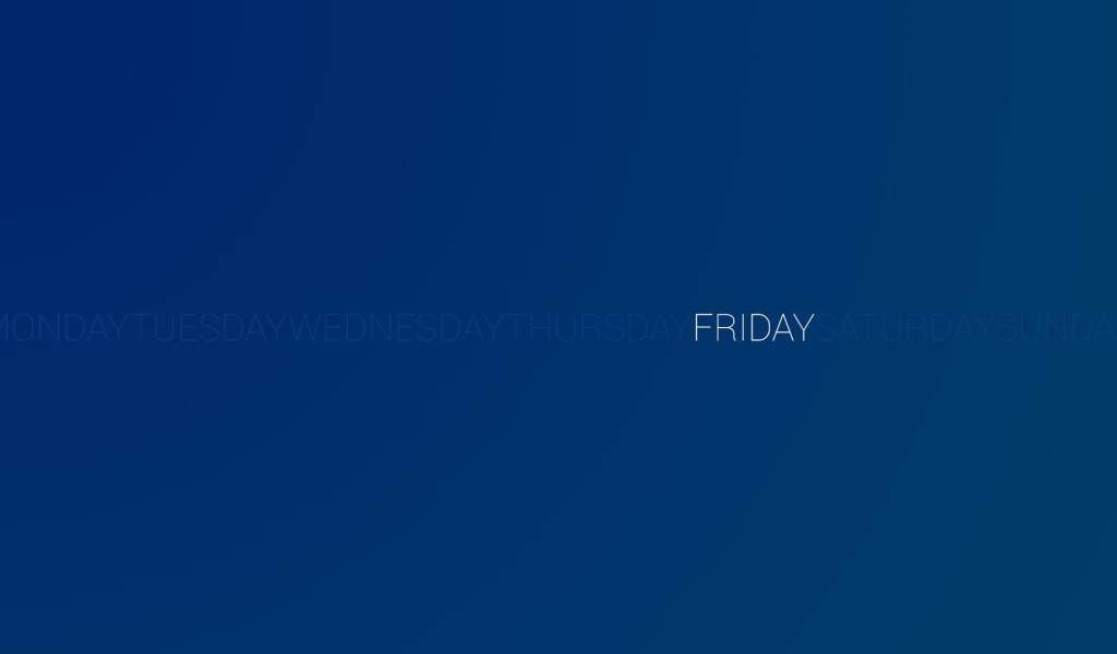 День недели пятница